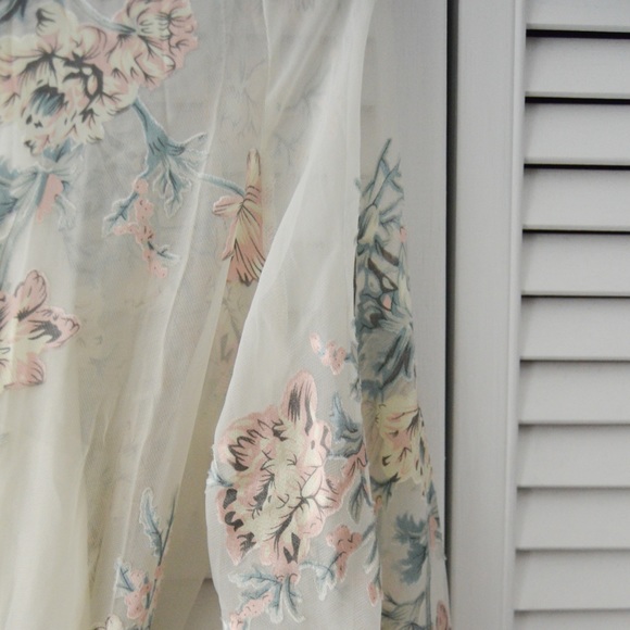 Riley Long Sleeve Sheer Illusion Wrap Maxi Dress - Picture 3 of 4